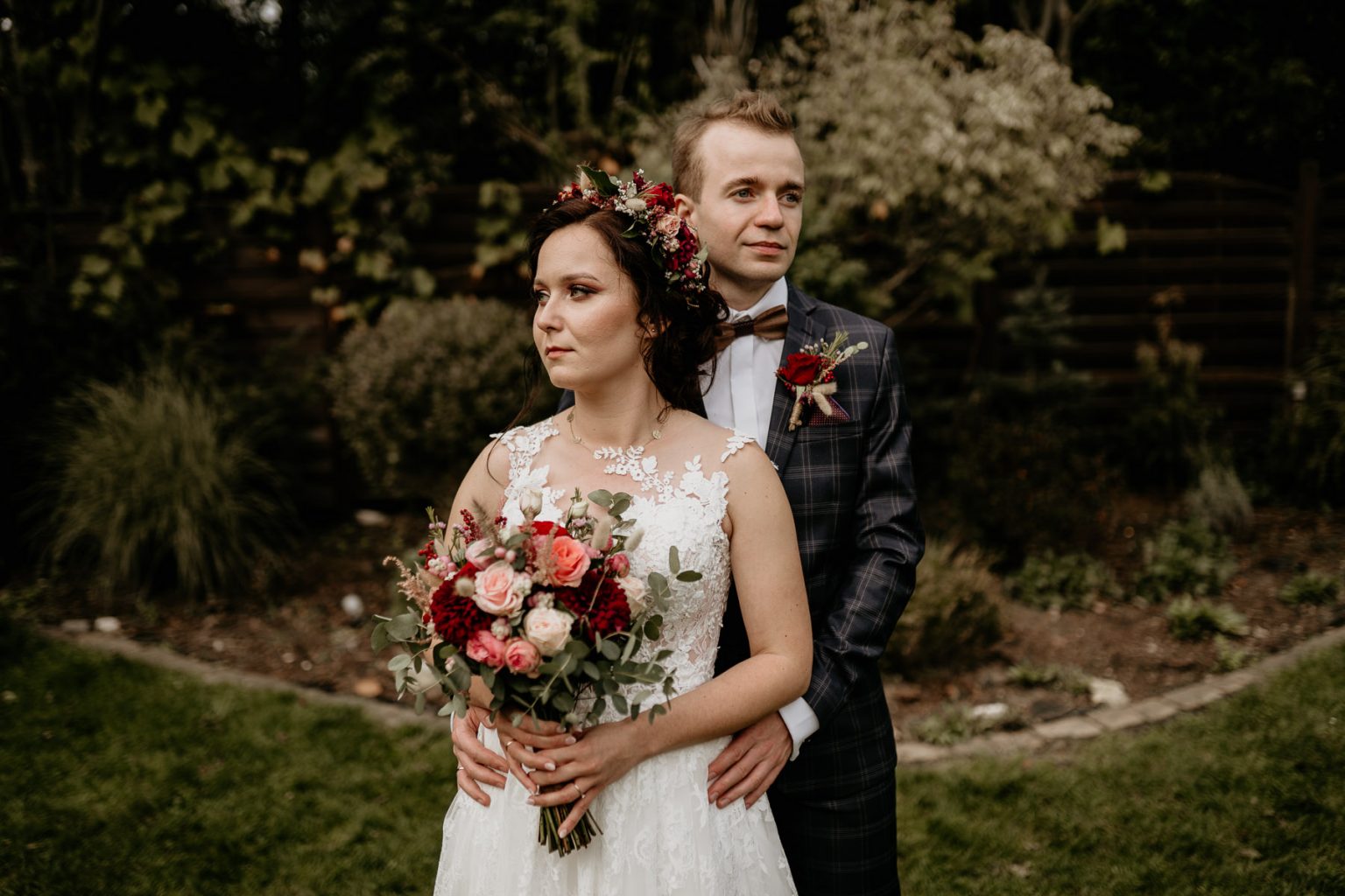 Ewelina i Dawid - sesja ślubna w dniu wesela